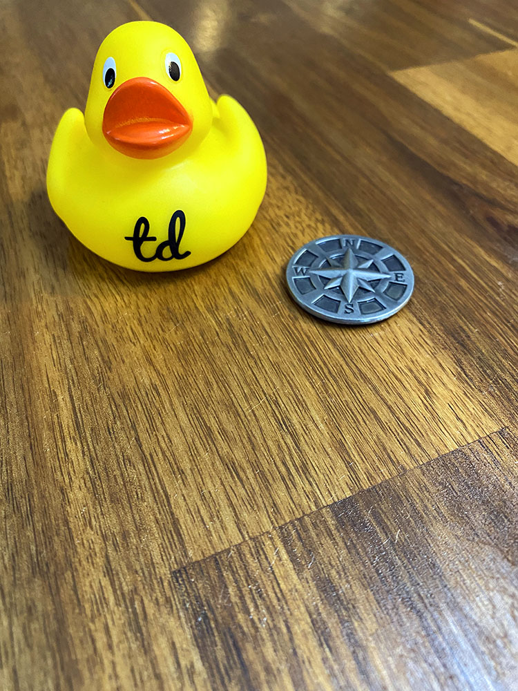 Test Double rubber duck programmer and compass